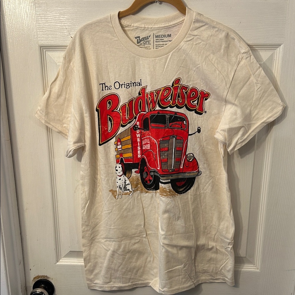 Budweiser Red and White Vintage Tee